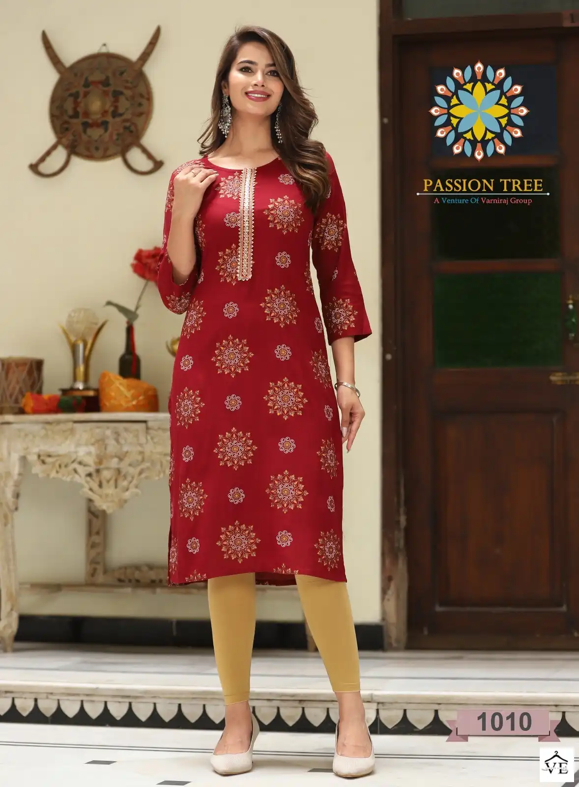 Passion Tree Albeli Vol 1 Rayon Gold Print Wholesale Kurtis Catalog — Wholesale Kurtis, MPA wholesale from Surat - Gallery Image 9