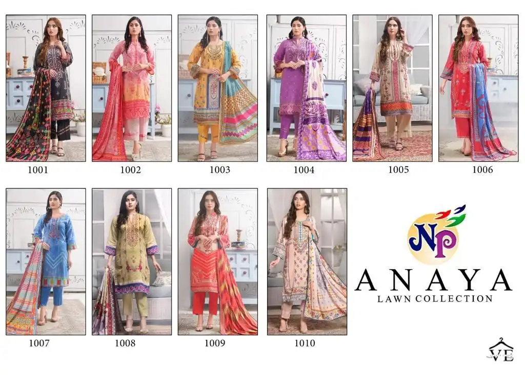 Nand Gopal Anaya Lawn Cotton Wholesale Pakistani Salwar Suit Catalog — Wholesale Salwar Suits, MPA wholesale from Surat — view 11