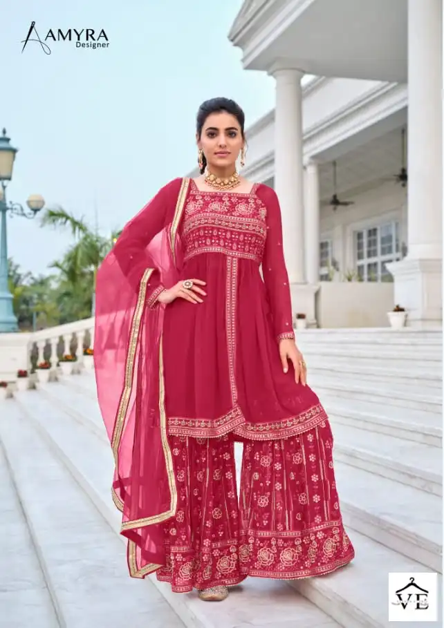 Amyra Angel Heavy Blooming Georgette Wholesale Designer Suits Catalog — Wholesale Salwar Suits, MPA wholesale from Surat - Gallery Image 2