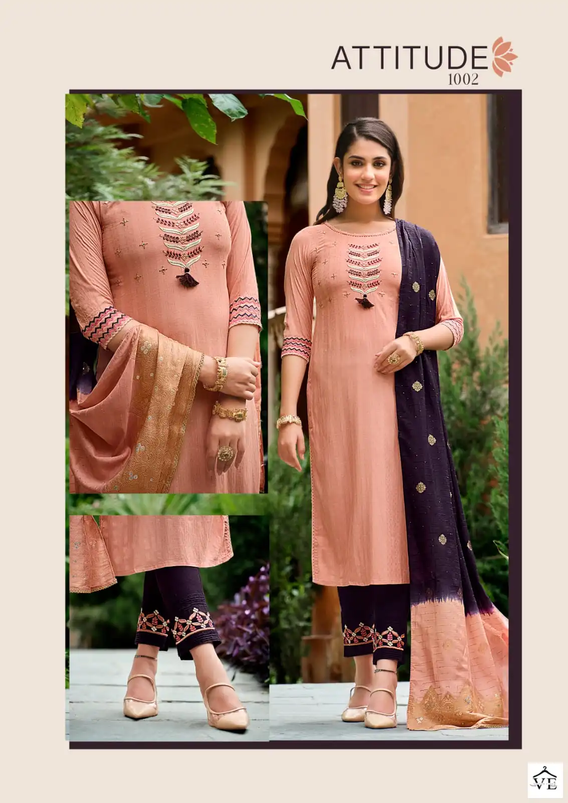 Karissa Anushka Pure Viscose Rayon Wholesale Designer Readymade Salwar Suit Catalog — Wholesale Salwar Suits, Karissa wholesale from Surat - Gallery Image 4