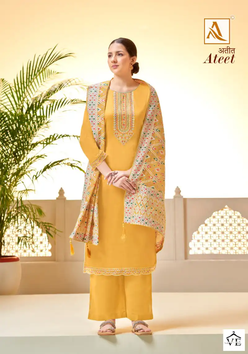Alok Suits Ateet Cotton Wholesale Designer Salwar Suit Catalog — Wholesale Salwar Suits, MPA wholesale from Surat - Gallery Image 2