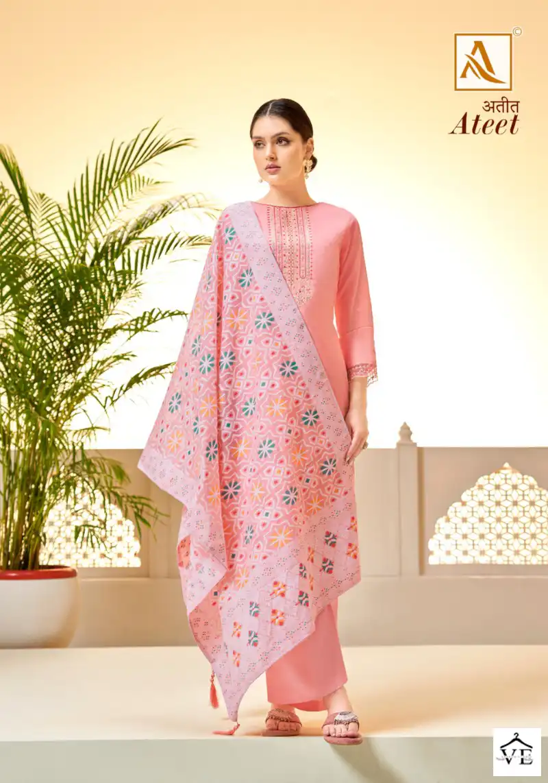 Alok Suits Ateet Cotton Wholesale Designer Salwar Suit Catalog — Wholesale Salwar Suits, MPA wholesale from Surat - Gallery Image 4
