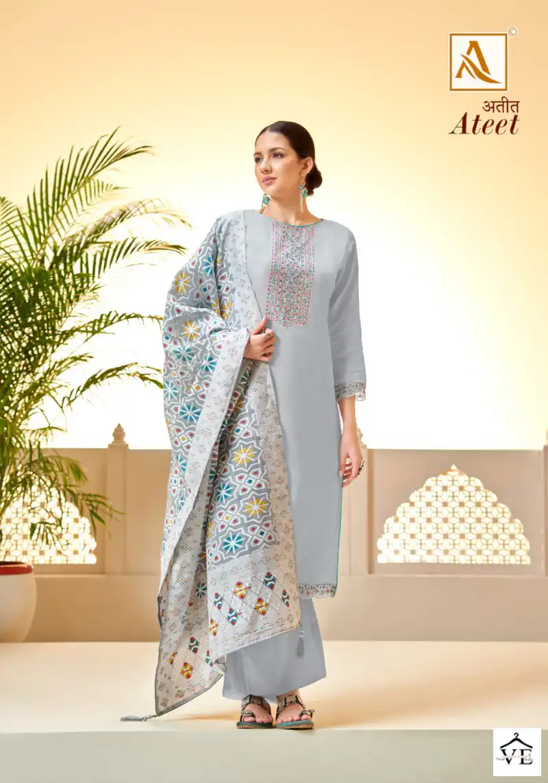 Alok Suits Ateet Cotton Wholesale Designer Salwar Suit Catalog — Wholesale Salwar Suits, MPA wholesale from Surat - Gallery Image 6