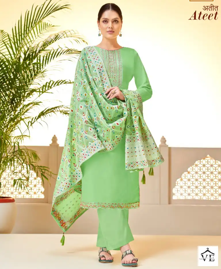 Alok Suits Ateet Cotton Wholesale Designer Salwar Suit Catalog — Wholesale Salwar Suits, MPA wholesale from Surat — view 1