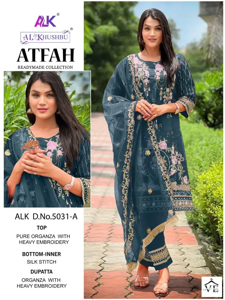 Al Khushbu Atfah Vol 1 Georgette Wholesale Readymade Pakistani Salwar Suit Catalog — Wholesale Salwar Suits, MPA wholesale from Surat - Gallery Image 2