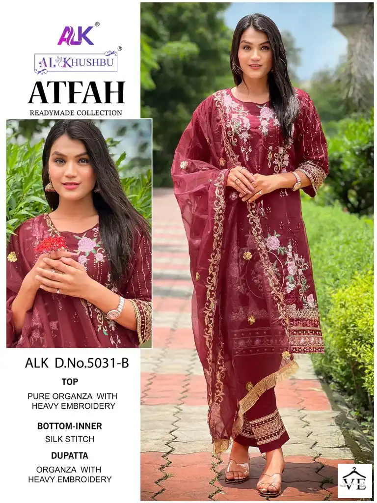 Al Khushbu Atfah Vol 1 Georgette Wholesale Readymade Pakistani Salwar Suit Catalog — Wholesale Salwar Suits, MPA wholesale from Surat - Gallery Image 3