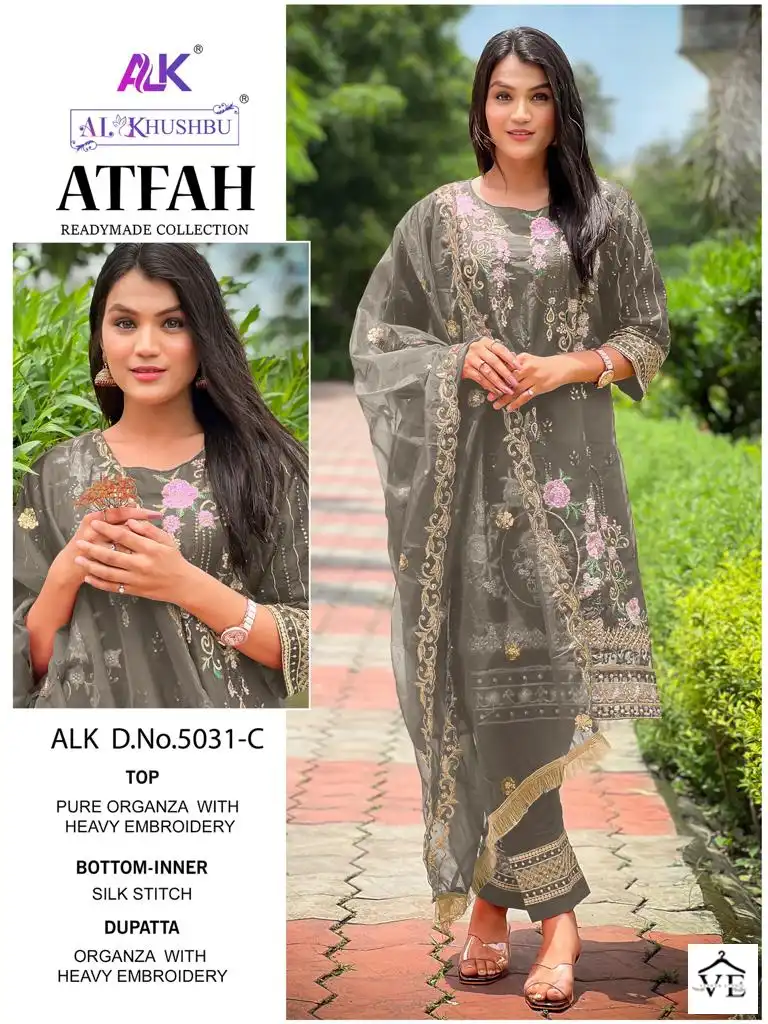 Al Khushbu Atfah Vol 1 Georgette Wholesale Readymade Pakistani Salwar Suit Catalog — Wholesale Salwar Suits, MPA wholesale from Surat - Gallery Image 4