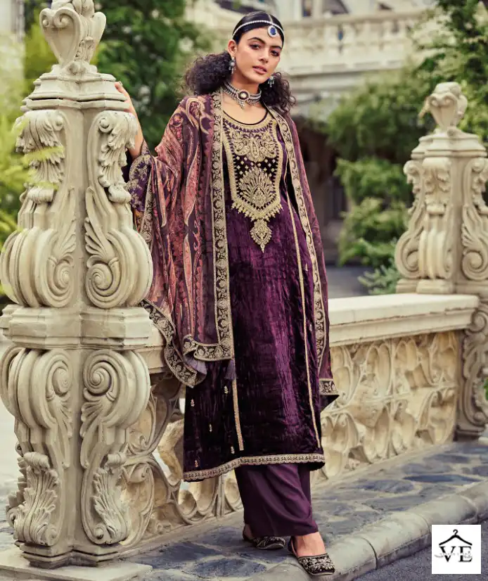 Rangati Azalea Viscose Velvet Wholesale Designer Winter Salwar Suit Catalog — Wholesale Salwar Suits, MPA wholesale from Surat — view 1