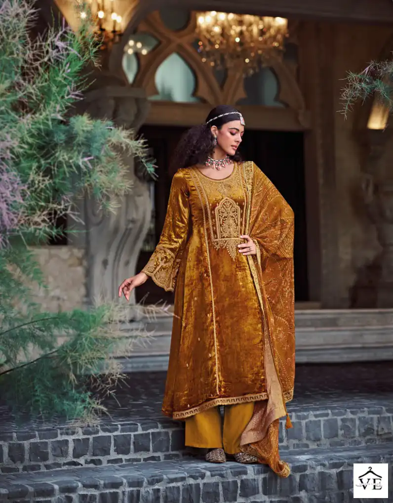 Rangati Azalea Viscose Velvet Wholesale Designer Winter Salwar Suit Catalog — Wholesale Salwar Suits, MPA wholesale from Surat - Gallery Image 6