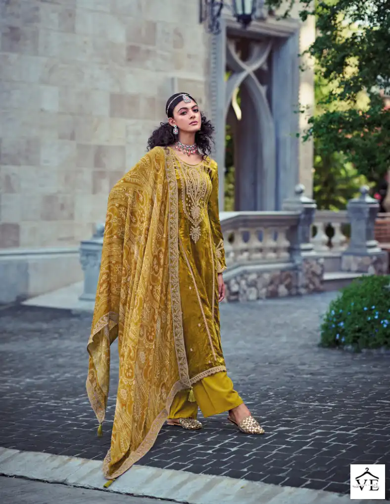 Rangati Azalea Viscose Velvet Wholesale Designer Winter Salwar Suit Catalog — Wholesale Salwar Suits, MPA wholesale from Surat - Gallery Image 8