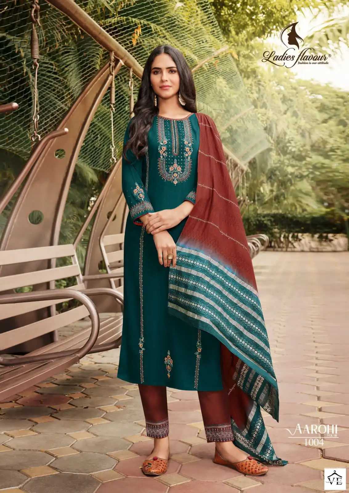 Ladies Flavour Aarohi Vol 10 Heavy Chinon Wholesale Designer Readymade Salwar Suit Catalog — Wholesale Salwar Suits, MPA wholesale from Surat - Gallery Image 4