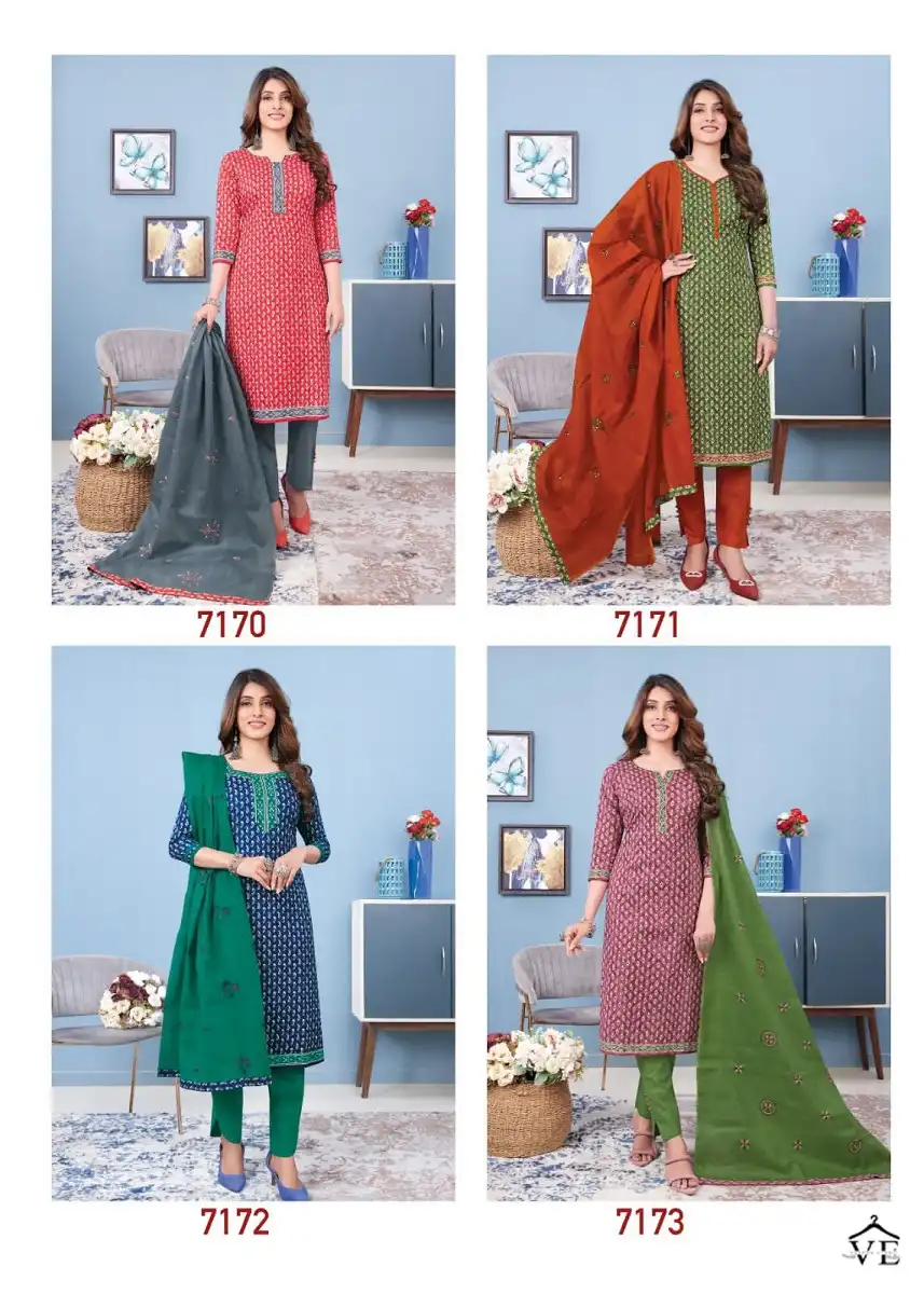 Aarvi Ikkat Vol 1 Cotton Wholesale Readymade Salwar Suit Catalog — Wholesale Salwar Suits, MPA wholesale from Surat - Gallery Image 8