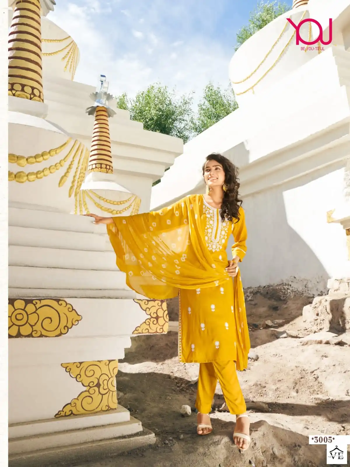 Wanna Aashvi Rayon Slub Wholesale Readymade Salwar Suit Catalog — Wholesale Salwar Suits, MPA wholesale from Surat - Gallery Image 3