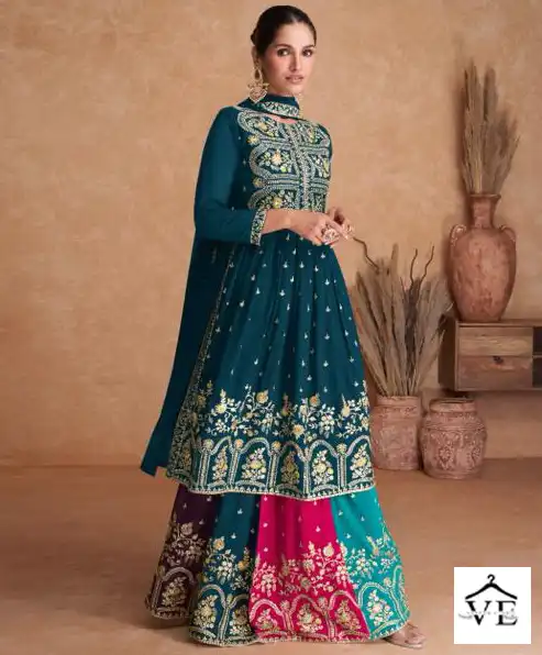 Gulkayra Almirah Real Georgette Wholesale Readymade Designer Suit Catalog — Wholesale Salwar Suits, MPA wholesale from Surat — view 1