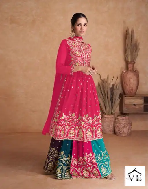 Gulkayra Almirah Real Georgette Wholesale Readymade Designer Suit Catalog — Wholesale Salwar Suits, MPA wholesale from Surat - Gallery Image 3
