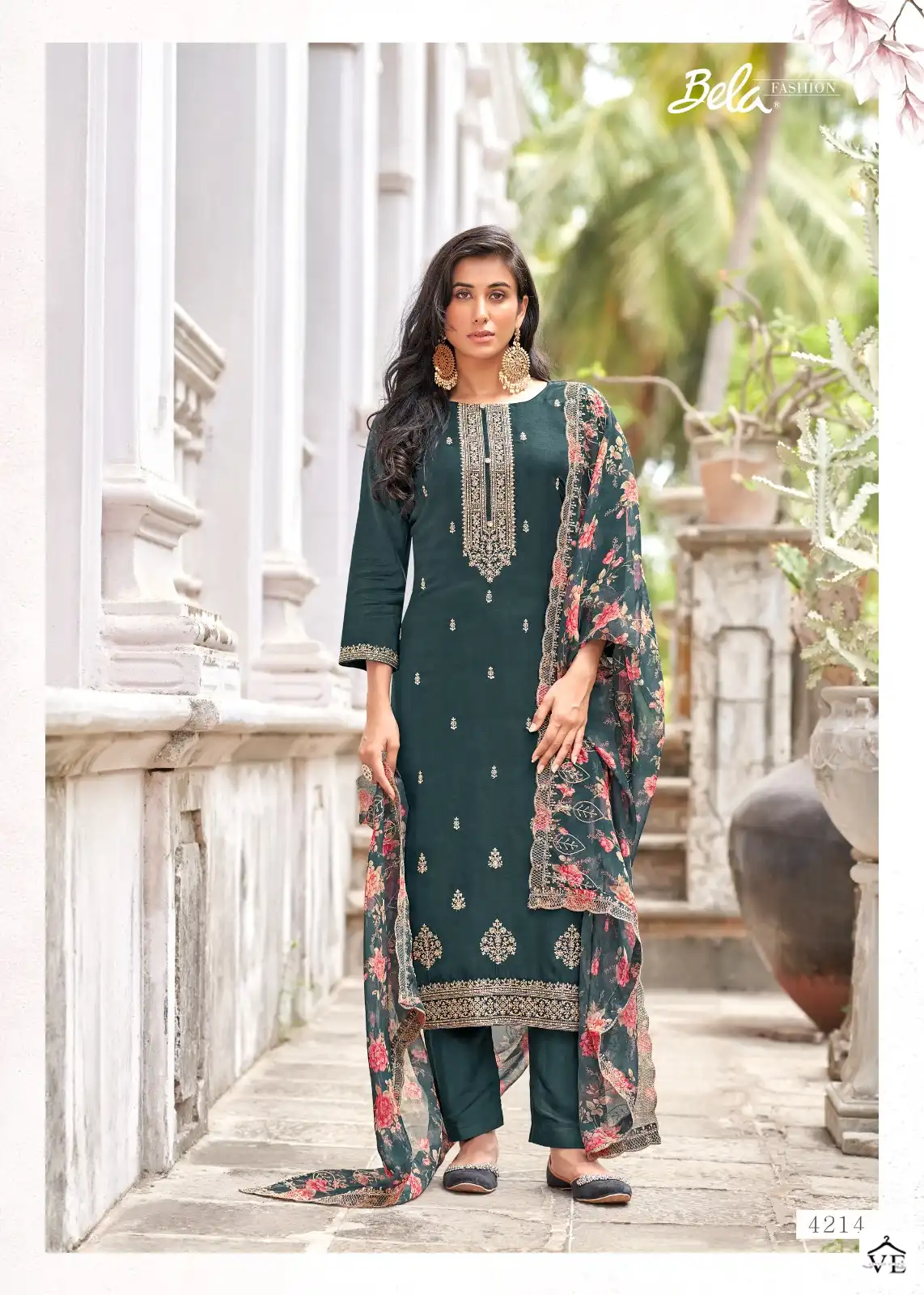 Bela Almora-2 Viscose Russian Silk Wholesale Designer Suits Catalog — Wholesale Salwar Suits, MPA wholesale from Surat - Gallery Image 4