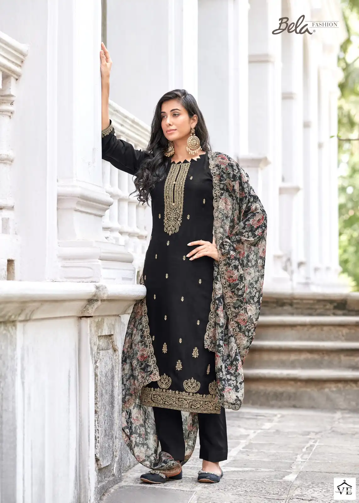 Bela Almora-2 Viscose Russian Silk Wholesale Designer Suits Catalog — Wholesale Salwar Suits, MPA wholesale from Surat - Gallery Image 7