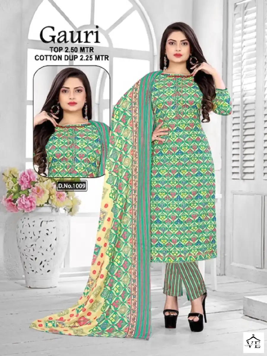 Vardan Ethnic Gauri Vol 1 Cotton Wholesale Salwar Suit Catalog — Wholesale Salwar Suits, MPA wholesale from Surat - Gallery Image 3