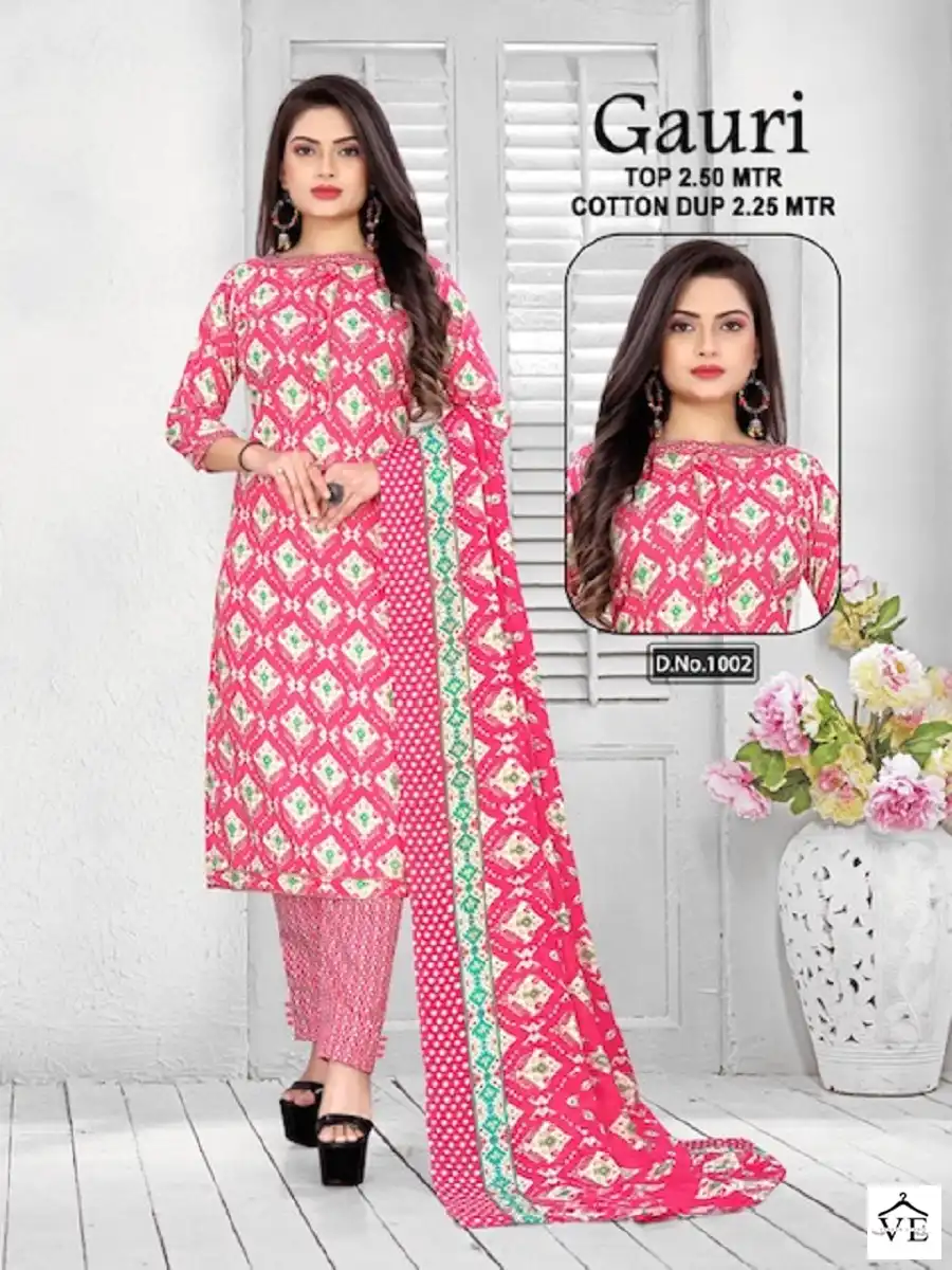 Vardan Ethnic Gauri Vol 1 Cotton Wholesale Salwar Suit Catalog — Wholesale Salwar Suits, MPA wholesale from Surat - Gallery Image 7
