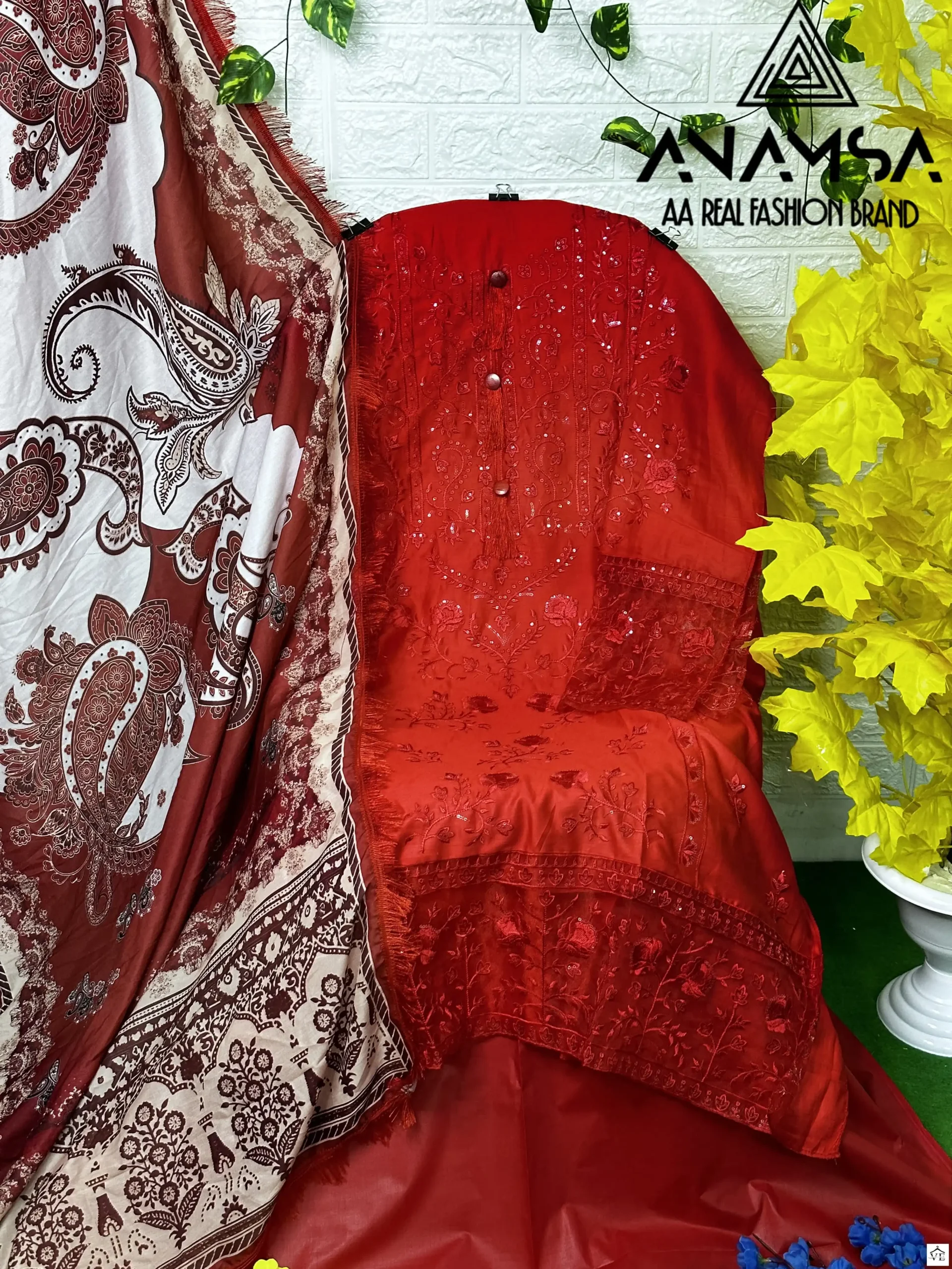 Anamsa 233 Pure Jam Cotton Wholesale Pakistani Suit — Wholesale Salwar Suits, MPA wholesale from Surat - Gallery Image 2
