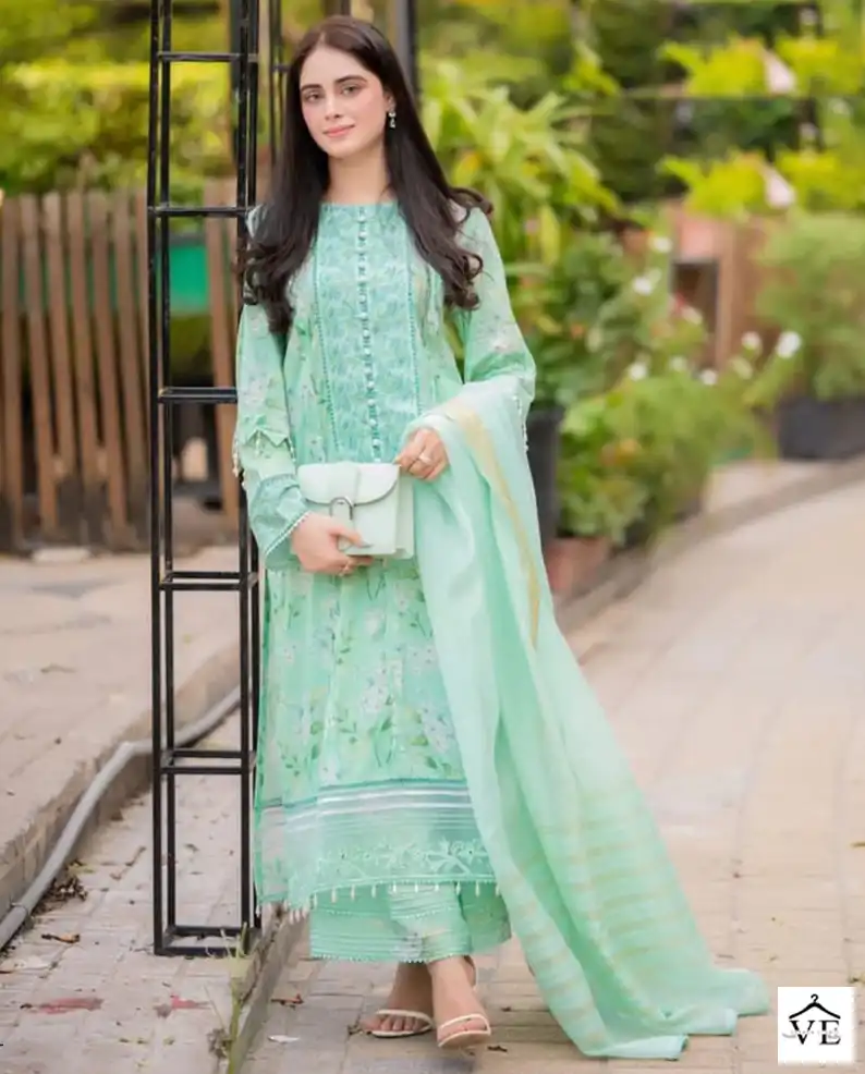 Anamsa 234 Pure Muslin Cotton Wholesale Pakistani Suit — Wholesale Salwar Suits, MPA wholesale from Surat — view 1
