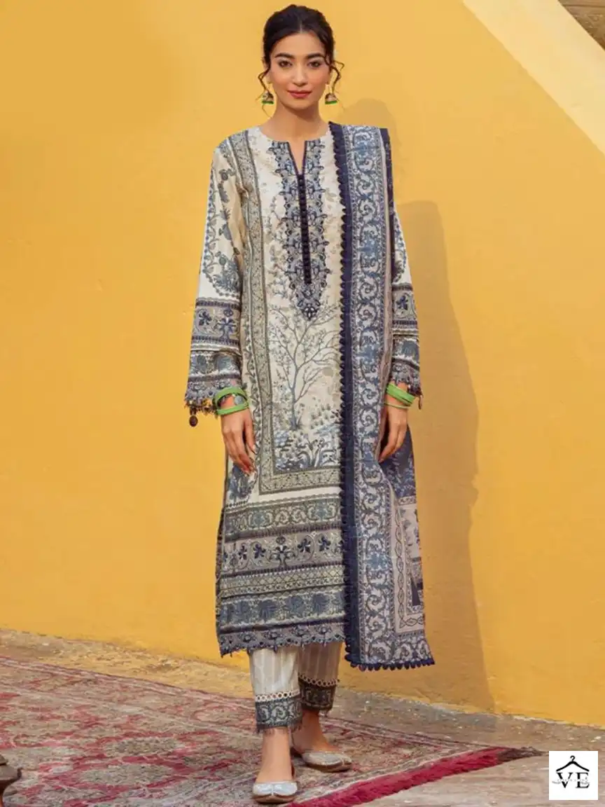 Anamsa 235 Pure Muslin Cotton Wholesale Pakistani Suit — Wholesale Salwar Suits, MPA wholesale from Surat — view 1