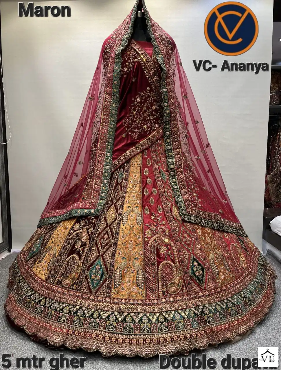 Vaishnavi Ananya Series Designer Wholesale Bridal Lehenga Catalog — Wholesale Lehenga, MPA wholesale from Surat — view 1
