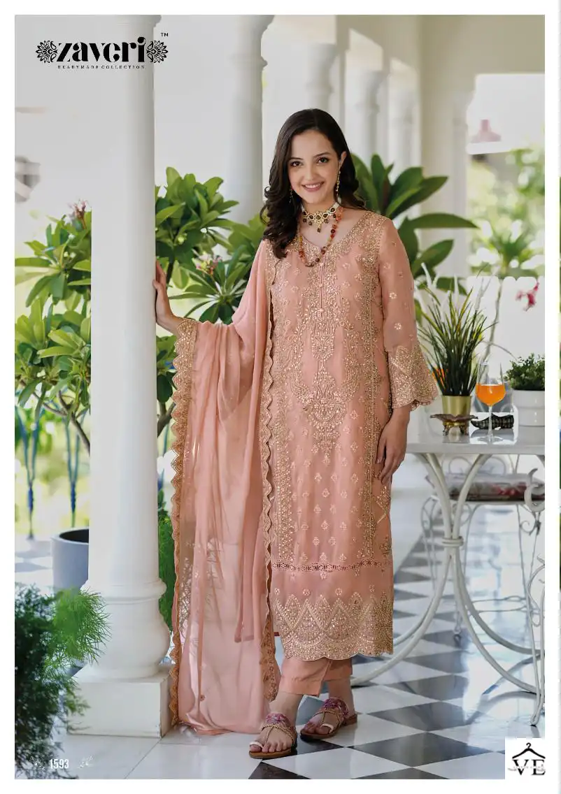 Zaveri Anaya Soft Organza Wholesale Designer Readymade Salwar Suit Catalog — Wholesale Salwar Suits, MPA wholesale from Surat - Gallery Image 2