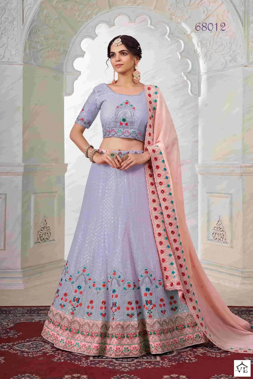 Arya Vol 49 Georgette Wholesale Bridal Lehenga Catalog — Wholesale Lehenga, MPA wholesale from Surat - Gallery Image 2