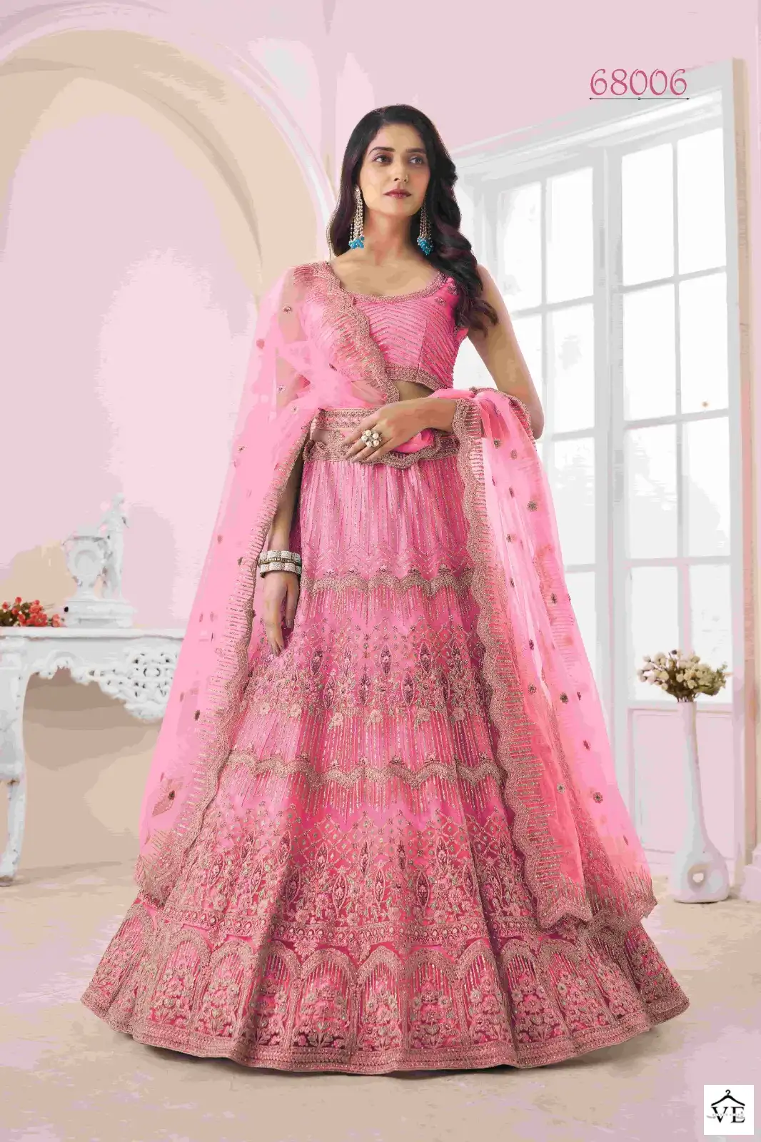 Arya Vol 49 Georgette Wholesale Bridal Lehenga Catalog — Wholesale Lehenga, MPA wholesale from Surat - Gallery Image 12