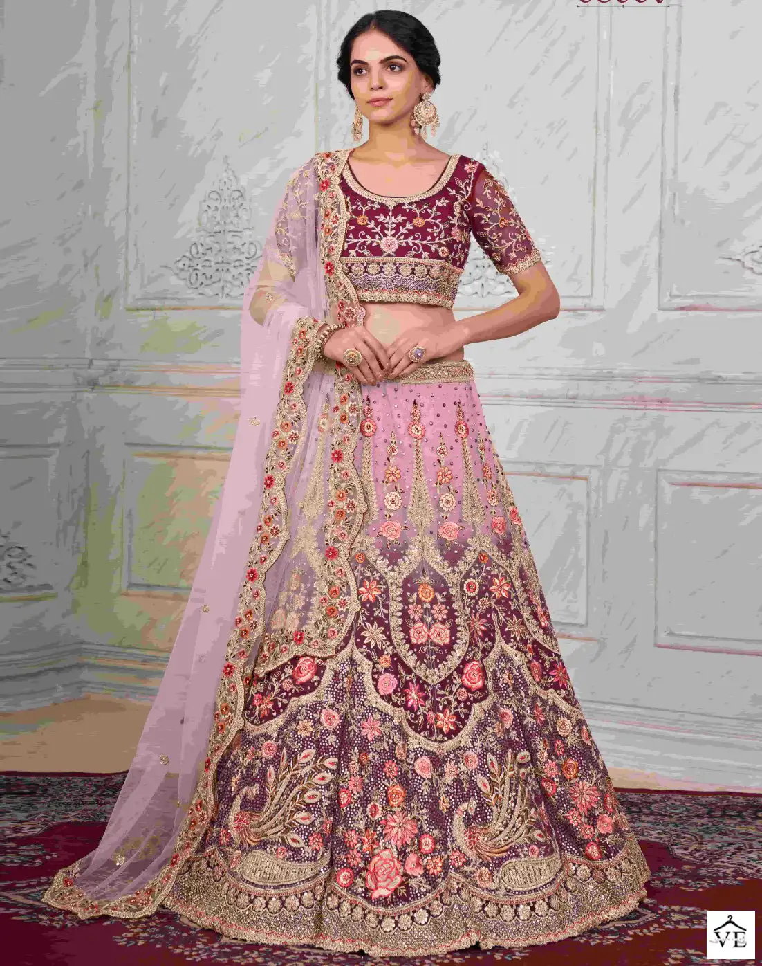Arya Vol 49 Georgette Wholesale Bridal Lehenga Catalog — Wholesale Lehenga, MPA wholesale from Surat — view 1