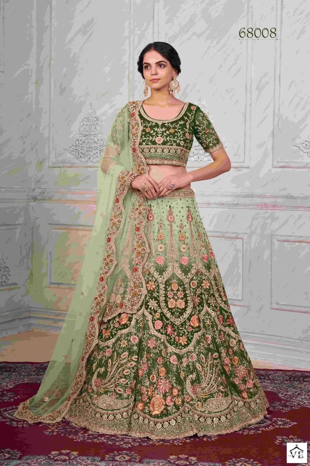 Arya Vol 49 Georgette Wholesale Bridal Lehenga Catalog — Wholesale Lehenga, MPA wholesale from Surat - Gallery Image 6