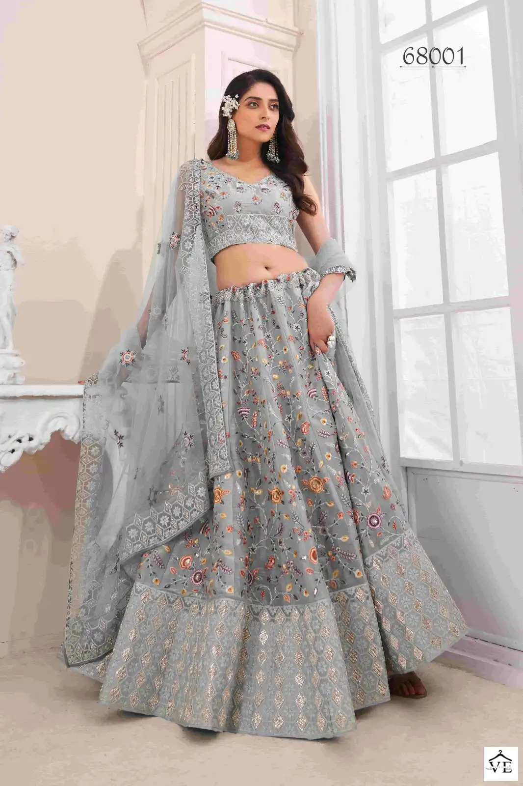 Arya Vol 49 Georgette Wholesale Bridal Lehenga Catalog — Wholesale Lehenga, MPA wholesale from Surat - Gallery Image 7