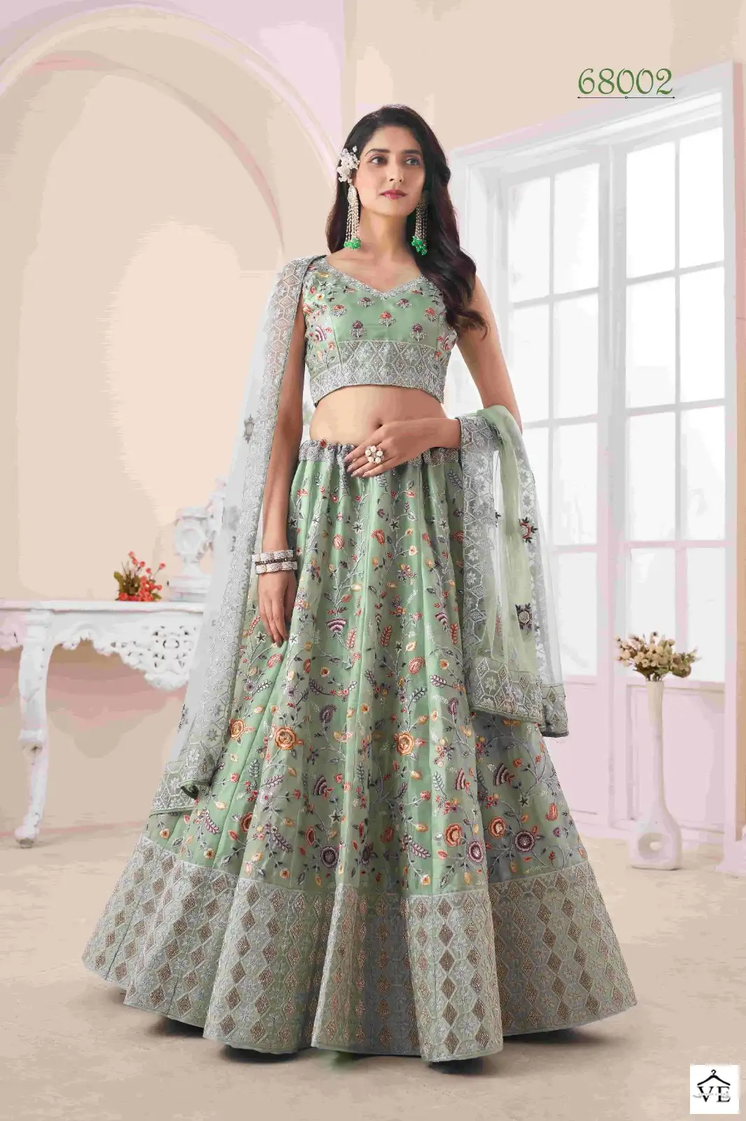 Arya Vol 49 Georgette Wholesale Bridal Lehenga Catalog — Wholesale Lehenga, MPA wholesale from Surat - Gallery Image 9
