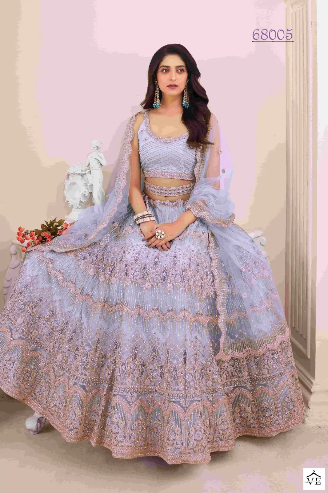 Arya Vol 49 Georgette Wholesale Bridal Lehenga Catalog — Wholesale Lehenga, MPA wholesale from Surat - Gallery Image 10