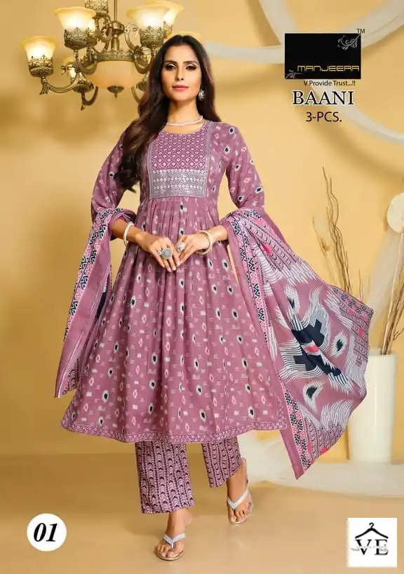 Manjeera Baani Magic Cotton Wholesale Readymade Salwar Suit Catalog — Wholesale Salwar Suits, MPA wholesale from Surat - Gallery Image 2