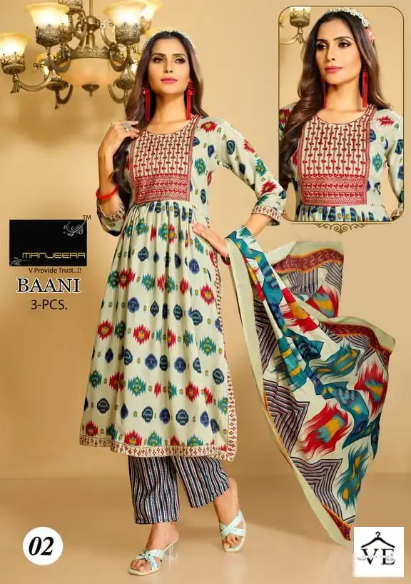 Manjeera Baani Magic Cotton Wholesale Readymade Salwar Suit Catalog — Wholesale Salwar Suits, MPA wholesale from Surat - Gallery Image 3