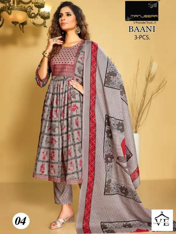 Manjeera Baani Magic Cotton Wholesale Readymade Salwar Suit Catalog — Wholesale Salwar Suits, MPA wholesale from Surat — view 1