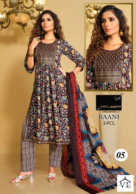 Manjeera Baani Magic Cotton Wholesale Readymade Salwar Suit Catalog — Wholesale Salwar Suits, MPA wholesale from Surat - Gallery Image 5