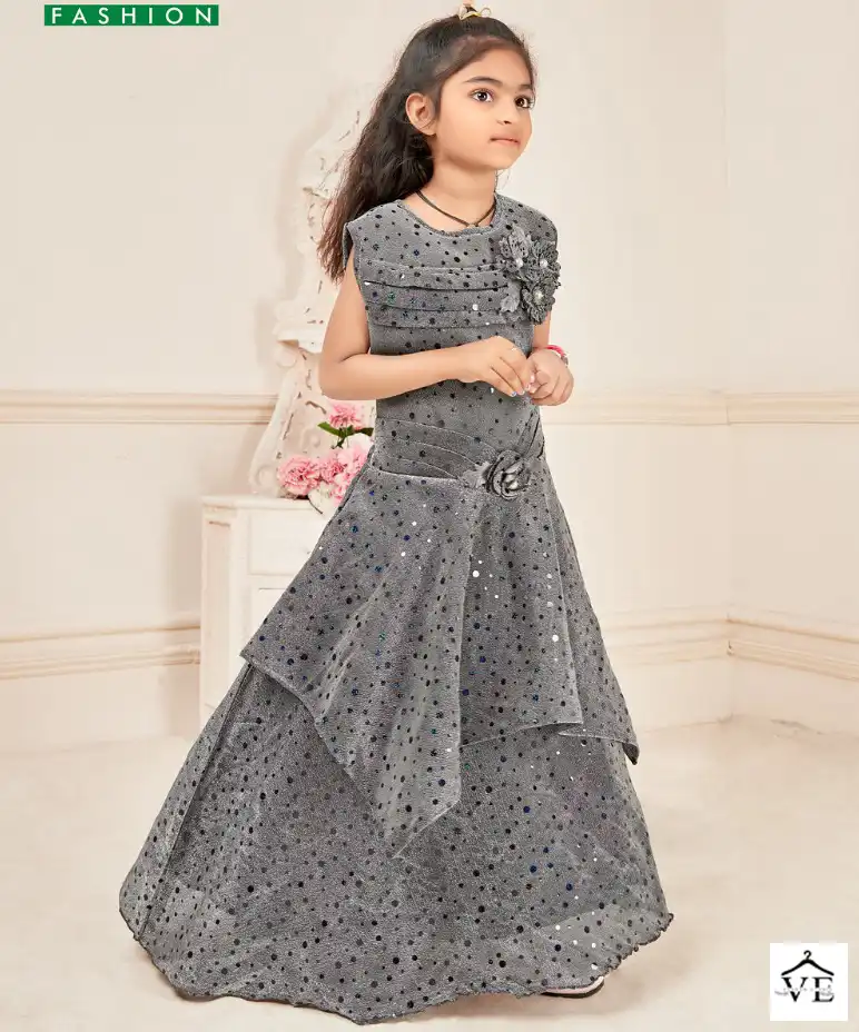 Shreematee Baby Girl Vol 1 Fancy Wholesale The Premium Kids Anarkali Catalog — Singles, MPA wholesale from Surat — view 1