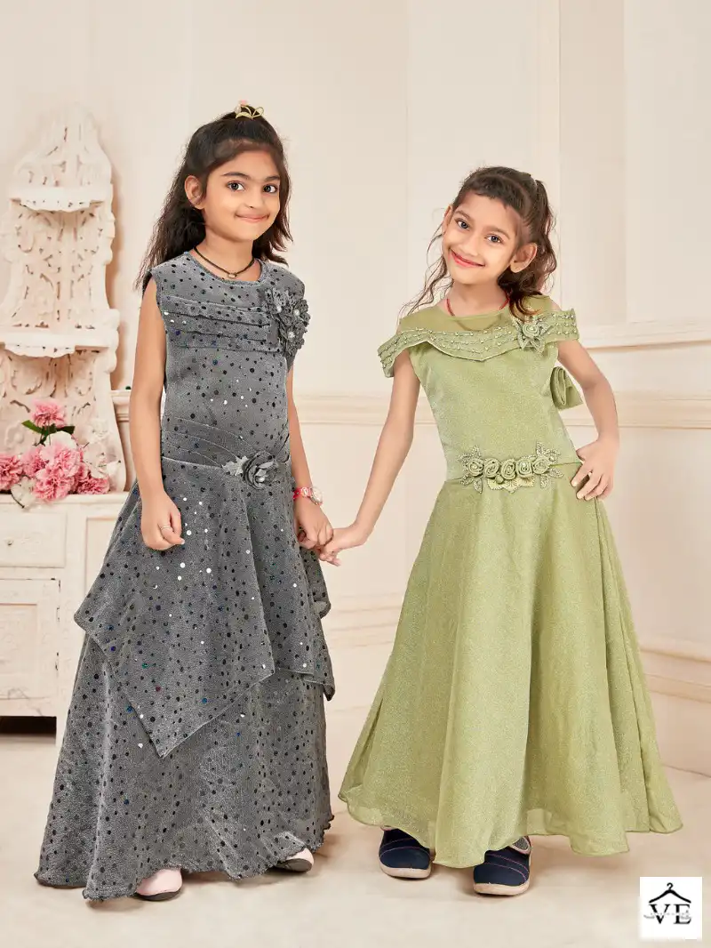 Shreematee Baby Girl Vol 1 Fancy Wholesale The Premium Kids Anarkali Catalog — Singles, MPA wholesale from Surat - Gallery Image 3