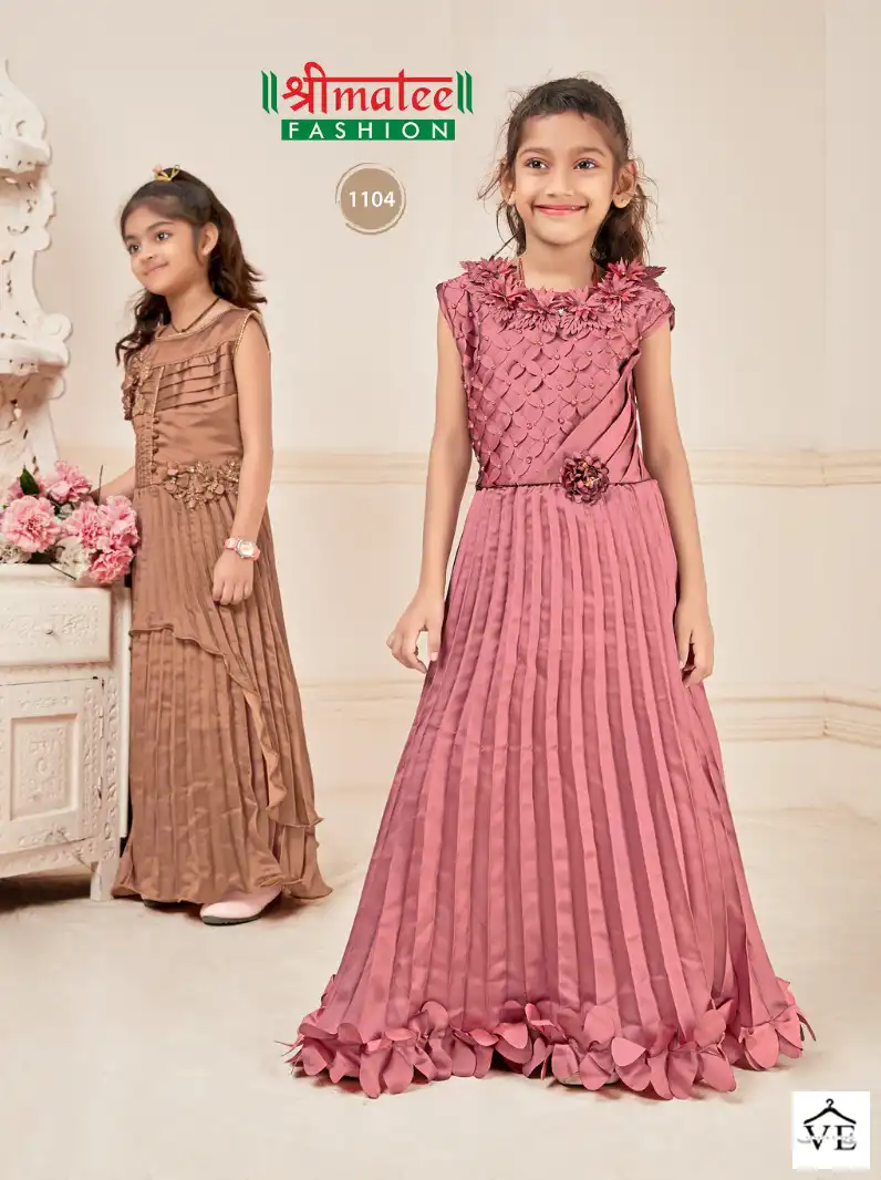 Shreematee Baby Girl Vol 1 Fancy Wholesale The Premium Kids Anarkali Catalog — Singles, MPA wholesale from Surat - Gallery Image 4