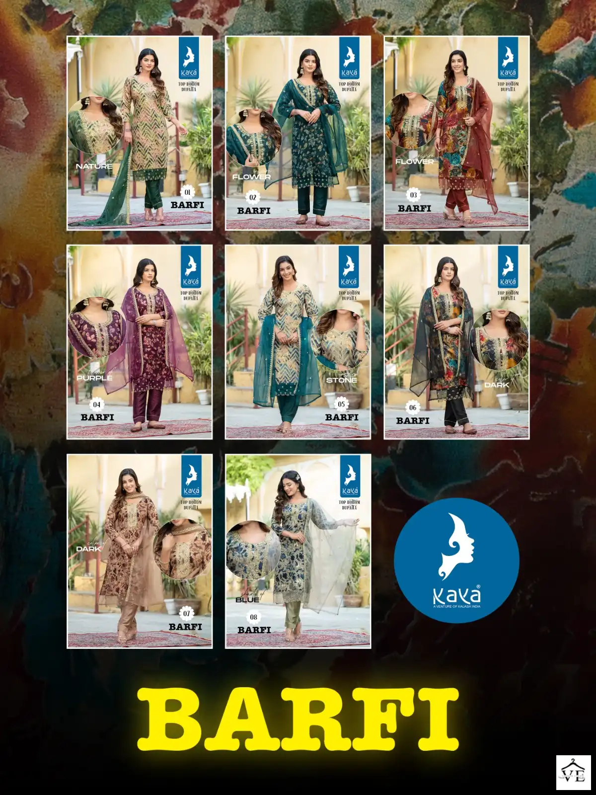 Kaya Barfi Chanderi Modal Wholesale Readymade Salwar Suit Catalog — Wholesale Salwar Suits, MPA wholesale from Surat — view 9