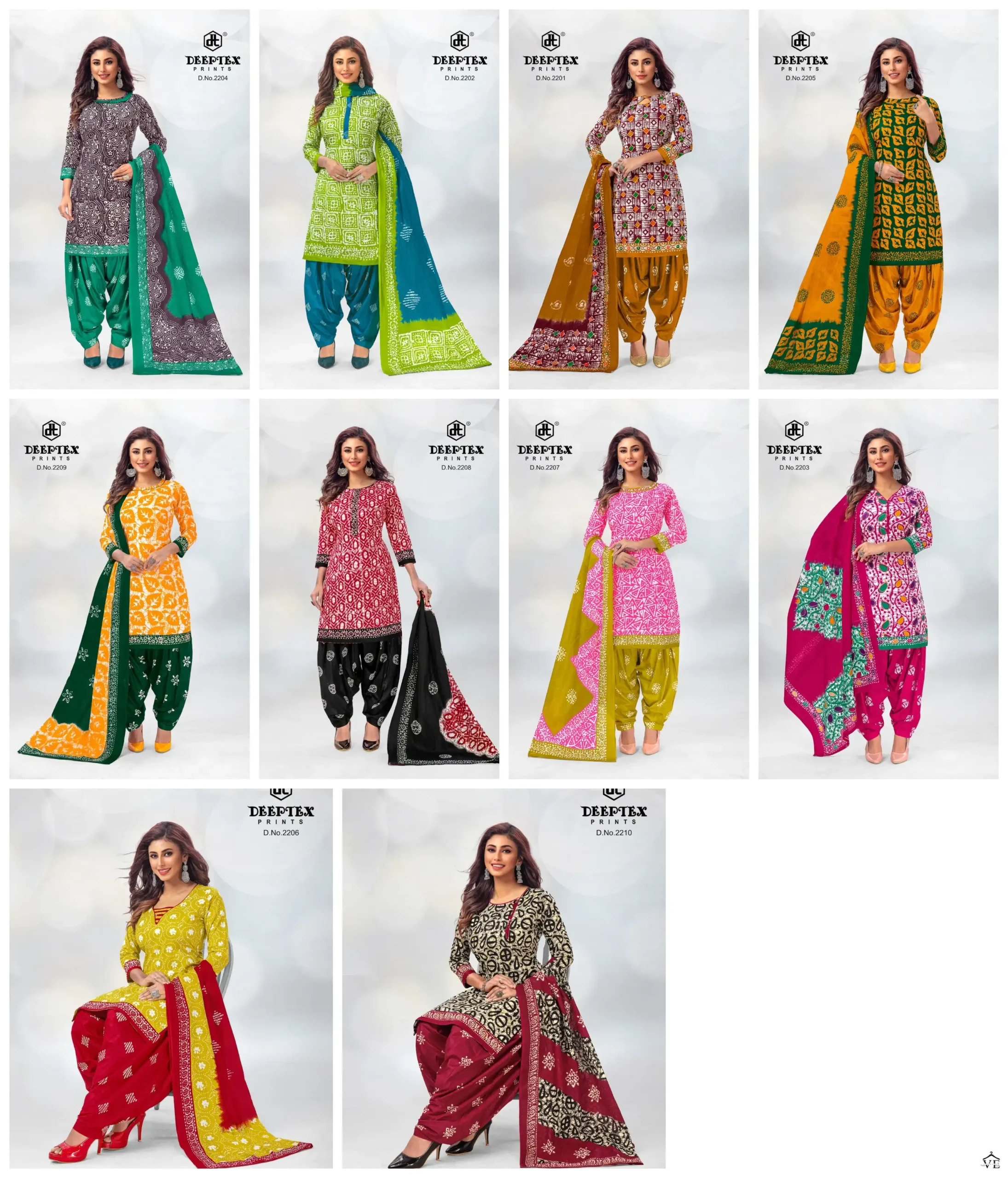 Deeptex Batik Plus Vol 22 Cotton Wholesale Salwar Suit Catalog — Wholesale Salwar Suits, Deeptex wholesale from Surat — view 11