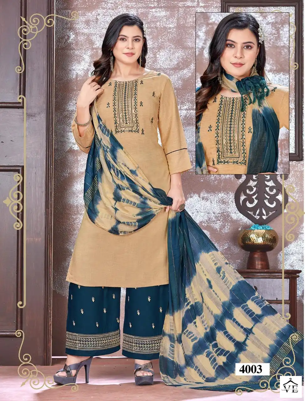 Beauty Queen Rozy 2 14 Kg Liquid Rayon Wholesale Readymade Salwar Suit Catalog — Wholesale Salwar Suits, MPA wholesale from Surat - Gallery Image 3