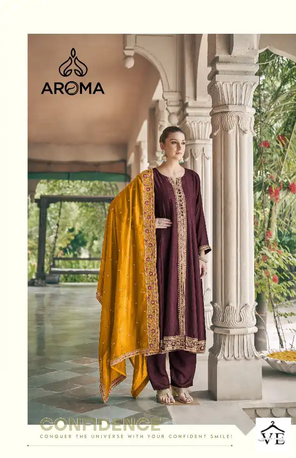 Aroma Berry Berry Real Premium Silk Wholesale Designer Readymade Suits Catalog — Wholesale Salwar Suits, MPA wholesale from Surat - Gallery Image 3