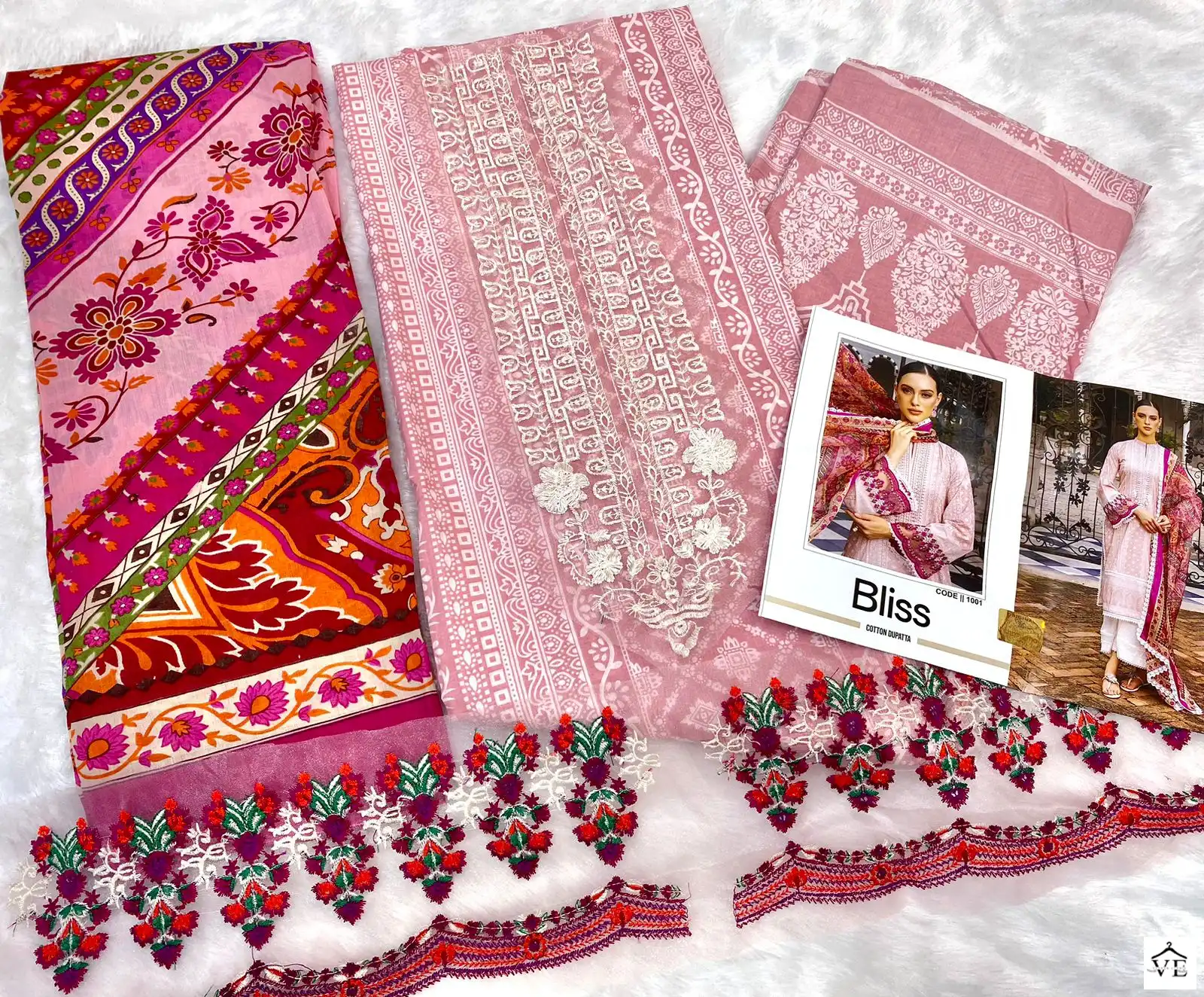 Sharaddha Bliss Vol 1-1001 Lawn Cotton Wholesale Pakistani Suit — Wholesale Salwar Suits, MPA wholesale from Surat - Gallery Image 3