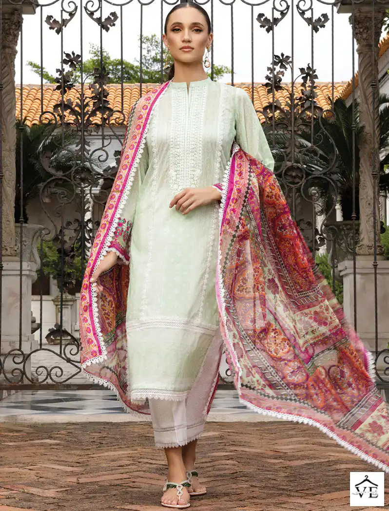 Sharaddha Bliss Vol 1-1002 Lawn Cotton Wholesale Pakistani Suit — Wholesale Salwar Suits, MPA wholesale from Surat — view 1
