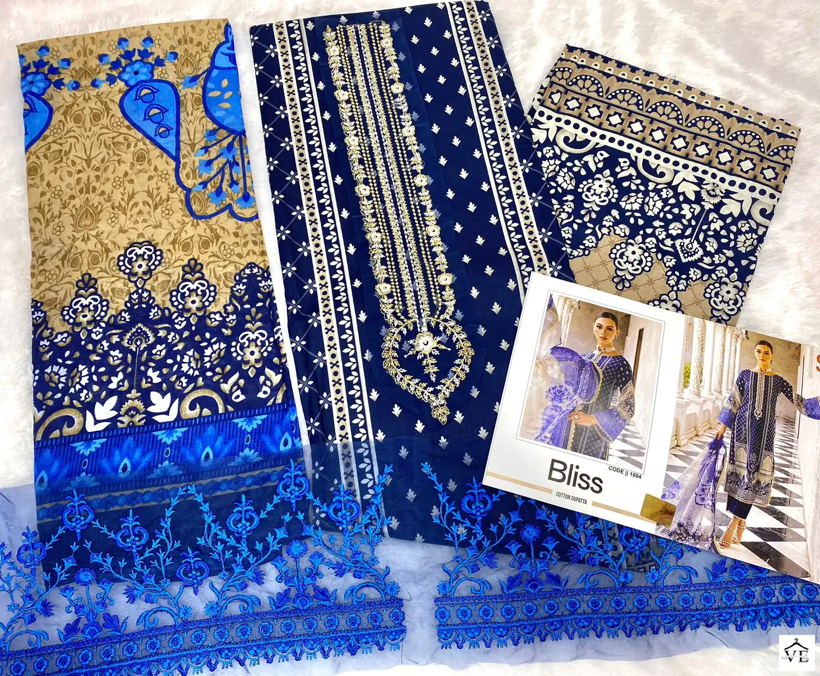Sharaddha Bliss Vol 1-1004 Lawn Cotton Wholesale Pakistani Suit — Wholesale Salwar Suits, MPA wholesale from Surat - Gallery Image 2