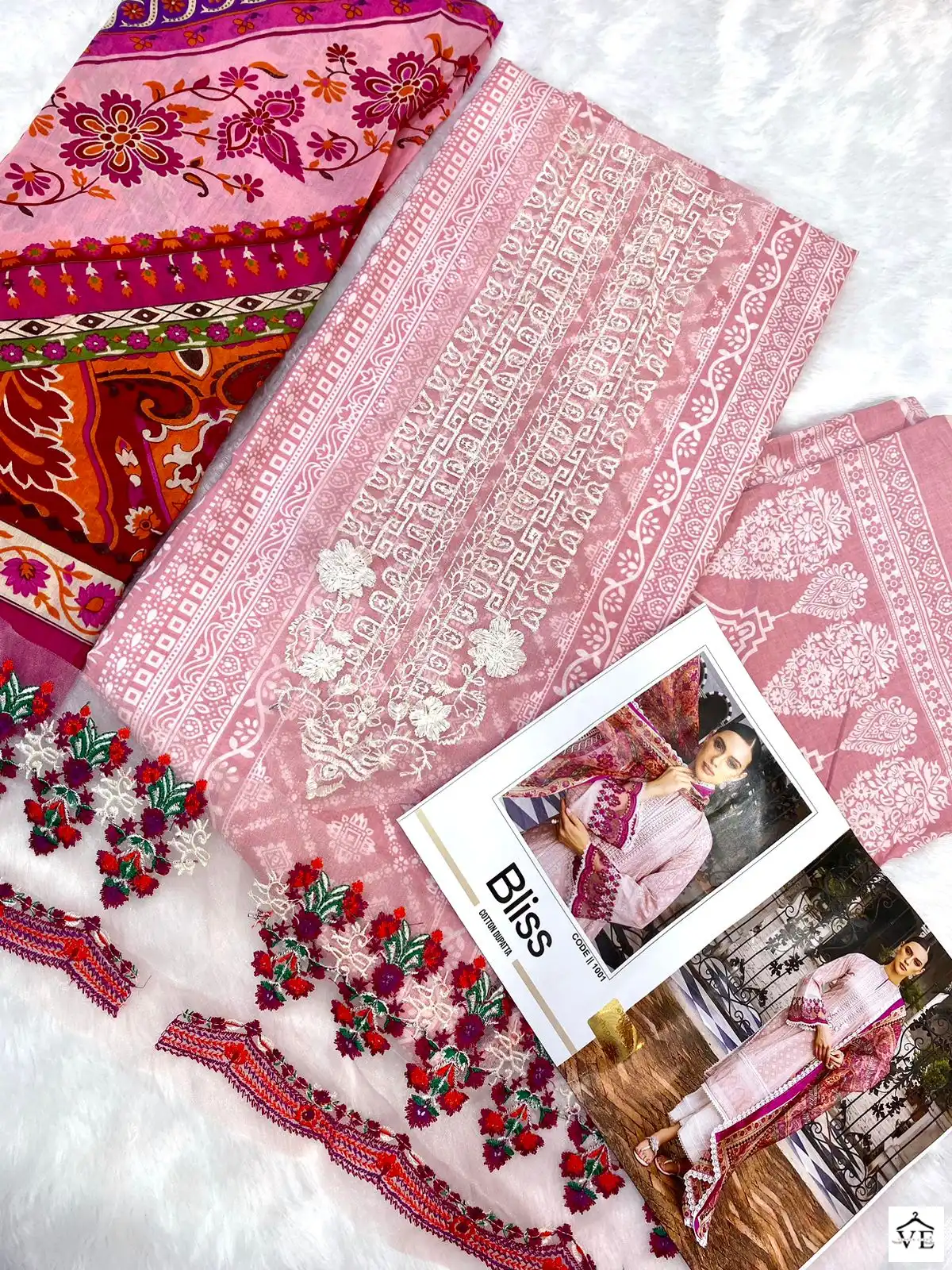 Sharaddha Bliss Vol 1-1001 Lawn Cotton Wholesale Pakistani Suit — Wholesale Salwar Suits, MPA wholesale from Surat - Gallery Image 2